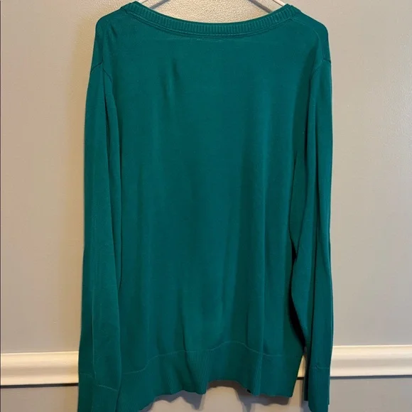 Fashion Bug Turquoise V-Neck Cardigan - Picture 8 of 10